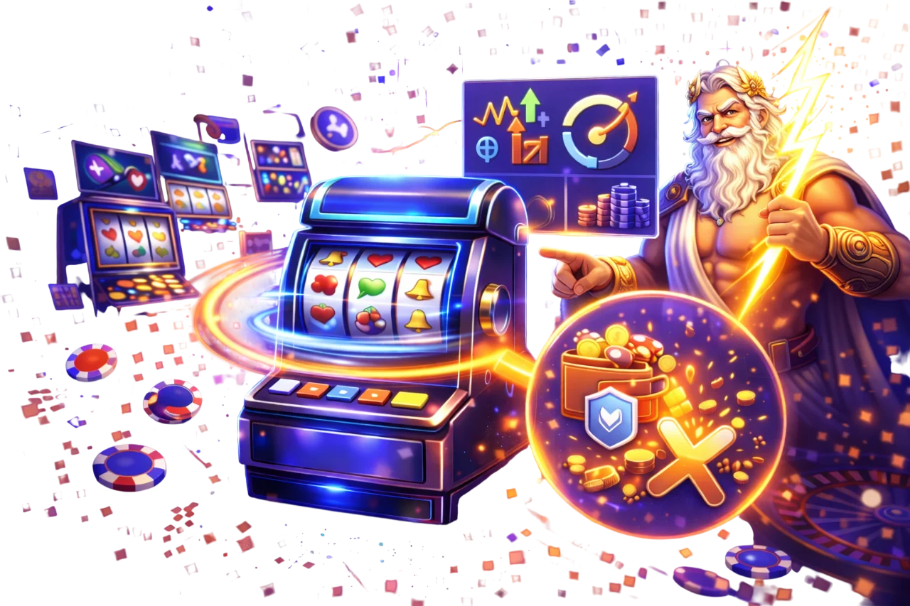 Banner de tragamonedas en Slottica: guía para elegir slots con iconos de volatilidad, RTP y rango de apuesta, y efectos de bonus, giros extra y multiplicadores.
