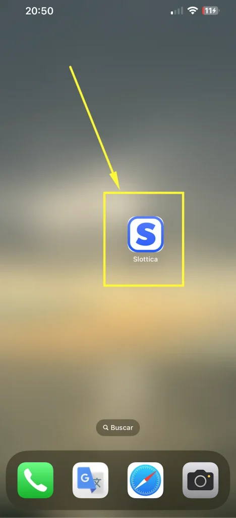 Agrega Slottica a tu pantalla de inicio