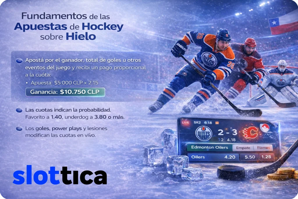 Fundamentos de apuestas de hockey - cuotas decimales, tipos de mercados y estrategias básicas